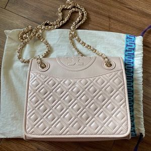 Tory Burch Blush Fleming Handbag